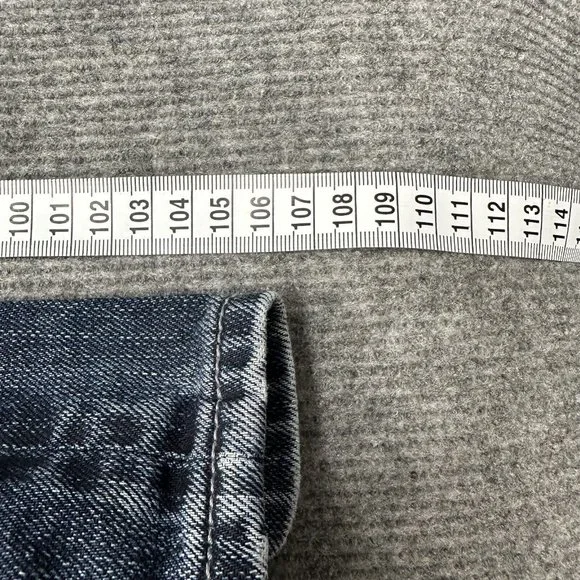 Lee Women's Jeans Blue Dark Wash Lo Rize Straight - L3 Button Fly Western Pants - Picture 13 of 13